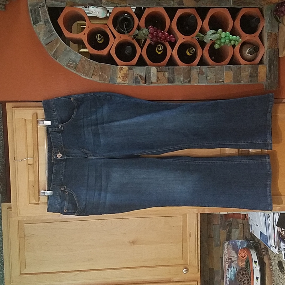 Maurices Curvy Distressed Blue Jeans 20 X-Short